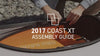 A person assembling the kayak