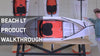 A person presenting a kayak on the table