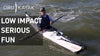 A man in a kayak at the ocean